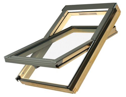Střešní okno dřevěné kyvné FAKRO FTS-V U2 08  94 x 118