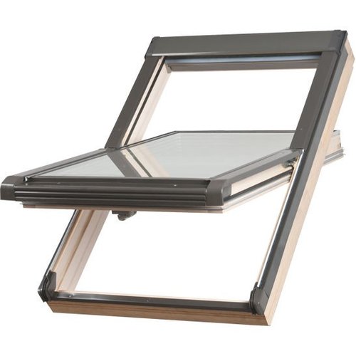 Střešní okno dřevěné kyvné DACHSTAR - OKPOL dvojsklo ISO E2 55 x 98
